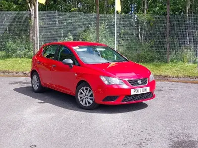 Used Seat Ibiza SOL 75 HP (55 kW) 2017 Red Hatchback