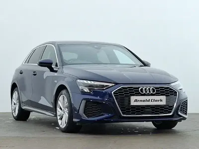 Used Audi A3 e-tron S-Line 204 HP (150 kW) 2023 Blue Hatchback
