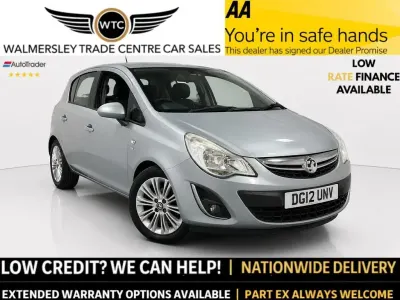 Used Vauxhall Corsa 100 HP (73 kW) 2012 Silver Hatchback