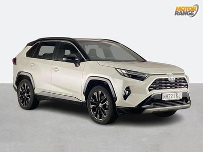 White/black Used 2022 Toyota RAV4 Hybrid SUV | £28,495 (Fair price)