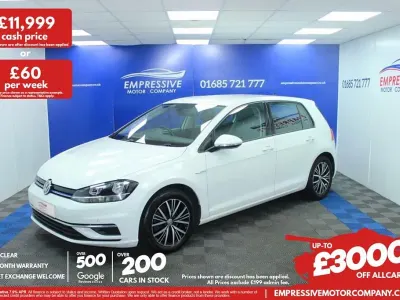 Usado VW Golf VII SE 130 HP (95 kW) 2019 Branco Citadino
