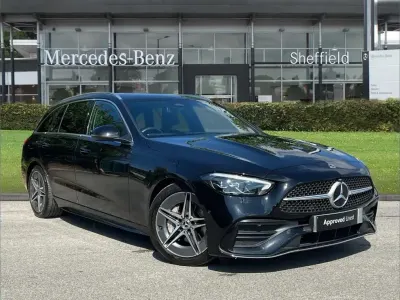 Used Mercedes C300 AMG line 254 HP (186 kW) 2023 Black Estate