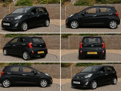 Used Kia Picanto 85 HP (62 kW) 2013 Black Hatchback