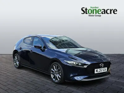 Used Mazda 3 Exclusive-Line 140 HP (102 kW) 2025 Blue Hatchback