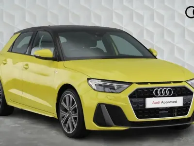 Used Audi A1 Sportback S-Line 150 HP (110 kW) 2023 Python yellow Hatchback