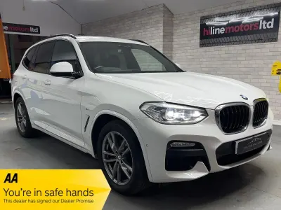 Begagnad BMW X3 M Sport 190 HK (139 kW) 2018 Vit SUV