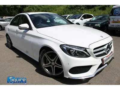 Used Mercedes C220 AMG line 170 HP (125 kW) 2015 White Sedan