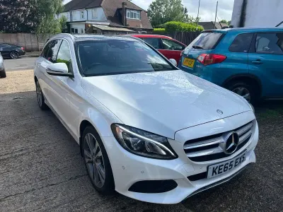 Used Mercedes C350e Premium 2016 White Estate