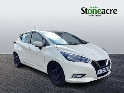 Used Nissan Micra Acenta 92 HP (67 kW) 2022 White Hatchback