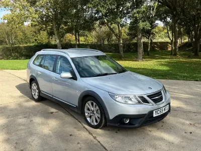 Used Saab 9-3 Aero 210 HP (154 kW) 2009 Silver Estate