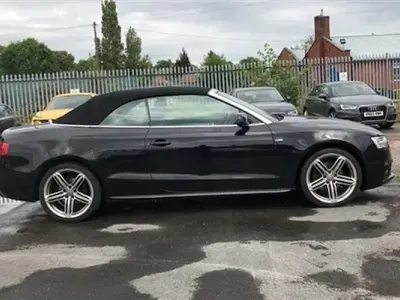 Begagnad Audi A5 Cabriolet S-Line 2012 Svart Cab