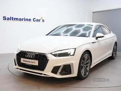 White Used 2022 Audi A5 S-Line Hatchback | £26,890 (Fair price)