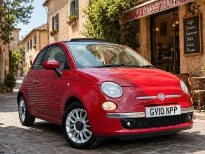 Used Fiat 500C Lounge 95 HP (69 kW) 2010 Red Cabriolet