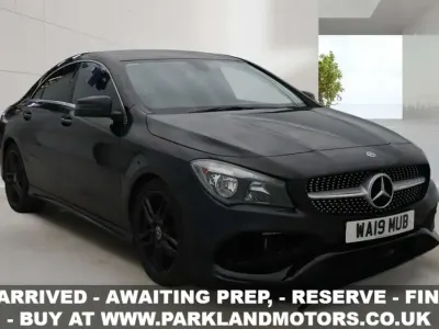 Used Mercedes CLA180 AMG line 2019 Black Coupe