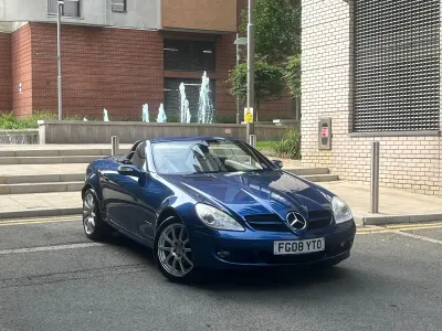 Used Mercedes SLK200 2008 Blue Cabriolet