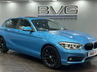 Used BMW 120 Sport Line 184 HP (135 kW) 2018 Blue Hatchback