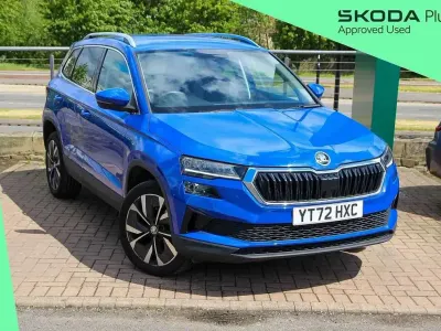 Used Skoda Karoq SE L 108 HP (79 kW) 2022 Blue SUV