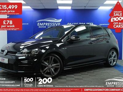 Black Used 2020 VW Golf VII R-line Hatchback | £15,499 (Fair price)