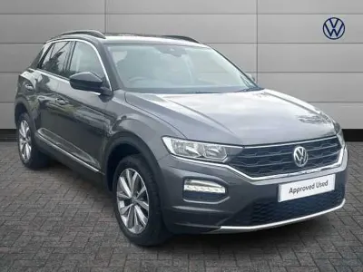 Usado VW T-Roc Design 150 HP (110 kW) 2020 Cinzento SUV