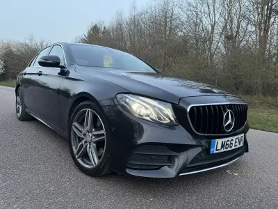 Used Mercedes E220 AMG line 2016 Black Sedan