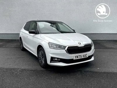 Used Skoda Fabia Design Edition 113 HP (83 kW) 2026 Moon white metallic black magic pearl effect Hatchback