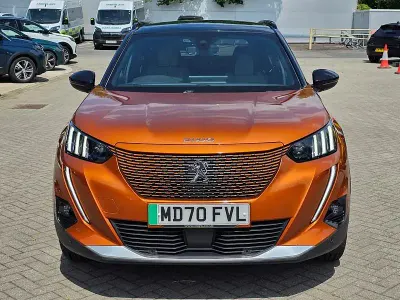 Used Peugeot e-2008 Premium 100 kW (136 HP) 2021 Orange SUV