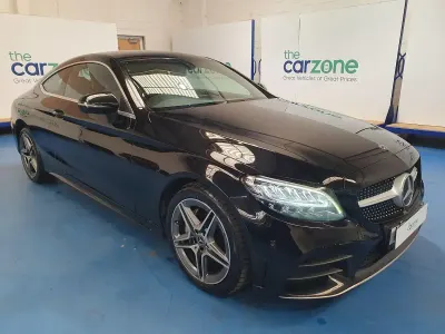 Used Mercedes C200 AMG line 184 HP (135 kW) 2019 Black Coupe