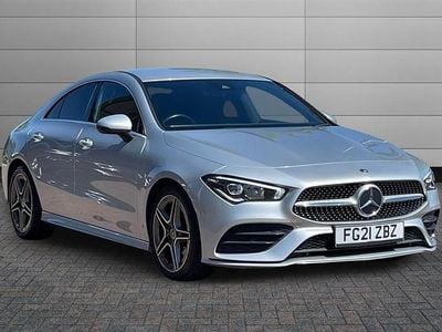 Begagnad Mercedes CLA180 AMG line 136 HK (100 kW) 2021 Silver Sedan