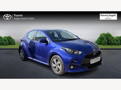 New Toyota Yaris Hybrid 2025 Blue Hatchback