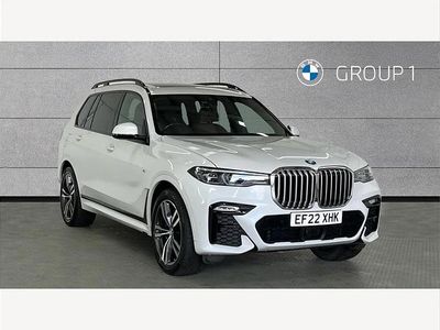 White Used 2022 BMW X7 M Sport SUV | £47,990 (Good price)