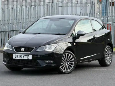 Used Seat Ibiza CONNECT 90 HP (66 kW) 2016 Black Hatchback