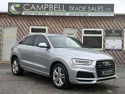 Begagnad Audi Q3 S-Line 184 HK (135 kW) 2017 Silver SUV