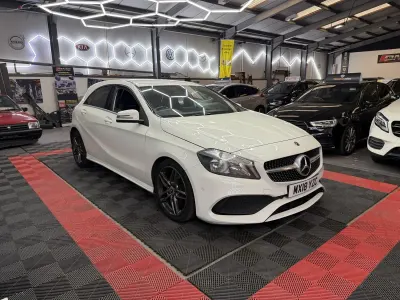 Used Mercedes A220 AMG line 2018 White Hatchback