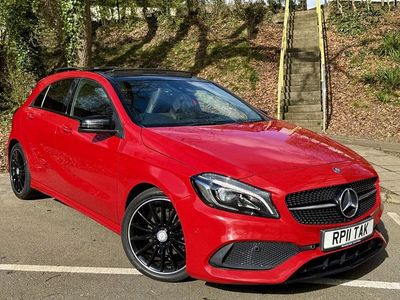 Used Mercedes A180 AMG Line Premium Plus 122 HP (89 kW) 2016 Red Hatchback