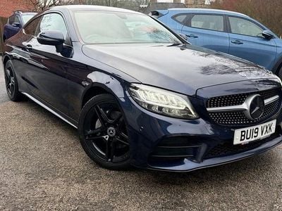 Used Mercedes C220 AMG line 2019 Blue Coupe