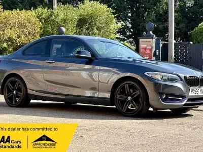 Used BMW 220 Sport Line 190 HP (139 kW) 2015 Grey Coupe