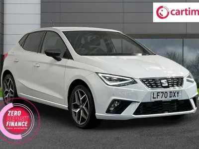 Usado Seat Ibiza XCELLENCE Lux 110 HP (80 kW) 2020 Branco Citadino