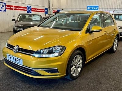 Yellow Used 2017 VW Golf VII SE Hatchback | £9,290 (Fair price)