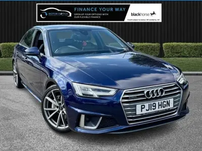 Used Audi A4 S-Line 190 HP (139 kW) 2019 Blue Sedan
