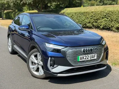 Used Audi Q4 e-tron S-Line 150 kW (204 HP) 2022 Blue SUV