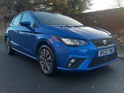 Used Seat Ibiza SE Technology 95 HP (69 kW) 2022 Blue Hatchback