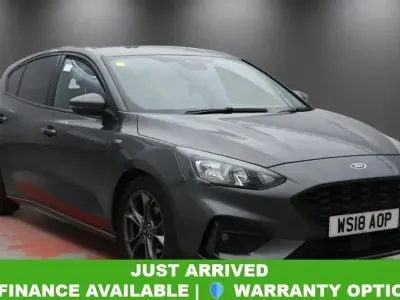 Begagnad Ford Focus ST-Line 125 HK (91 kW) 2018 Grå Halvkombi