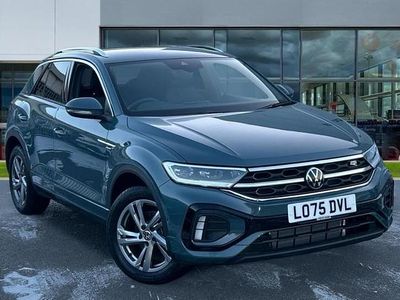 Petrol blue metallic New 2025 VW T-Roc R-line SUV | £29,999 (Good price)