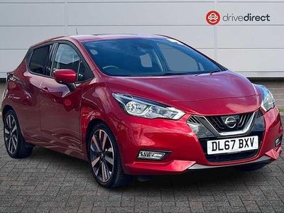 Used Nissan Micra Tekna 2017 Red Hatchback