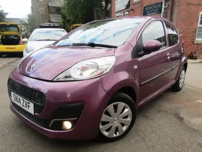 Used Peugeot 107 Active 68 HP (50 kW) 2014 Purple Hatchback