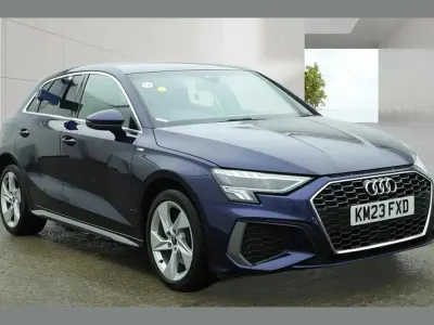 Used Audi A3 e-tron S-Line 200 HP (147 kW) 2023 Blue Hatchback
