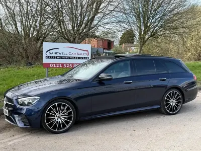 Used Mercedes E220 AMG line 2022 Blue Estate