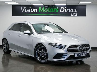Begagnad Mercedes A200 AMG line 163 HK (119 kW) 2020 Silver Halvkombi