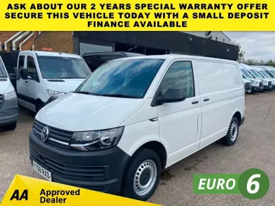 Used VW T6 Startline 102 HP (75 kW) 2018 White Van