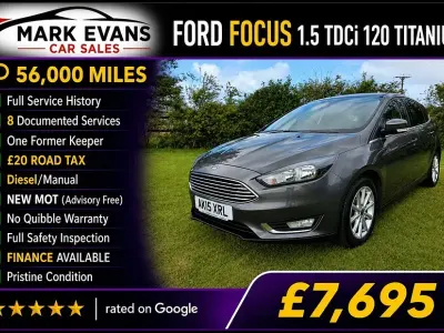 Used Ford Focus Titanium 120 HP (88 kW) 2015 Grey Hatchback